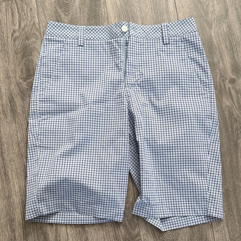 Puma Men's Black and White Checkered Shorts